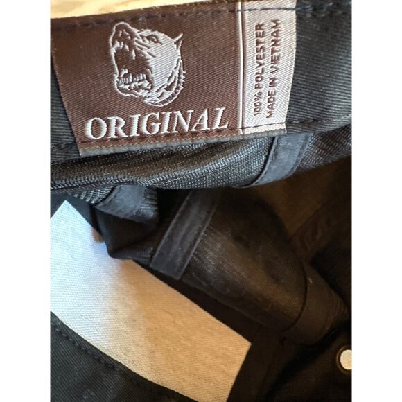 Vintage Style Original Adjustable Polyester Cap In Gray & Black Checkered - Picture 5 of 6